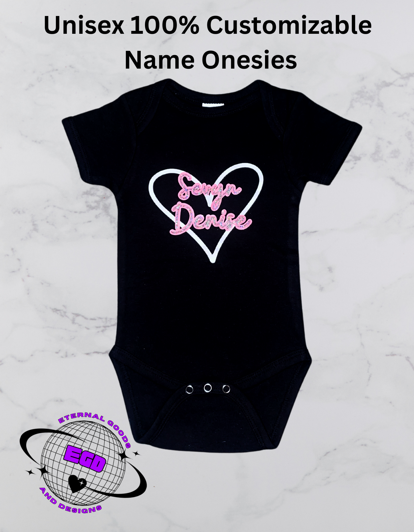 Unisex Customizable Name Onesies